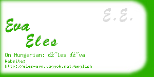 eva eles business card